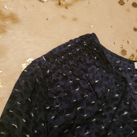 EUC Joie S Blue Long Sleeve Silk Blouse - Picture 3 of 6